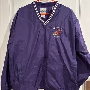 Vintage Akron Aeros Baseball Pullover Windbreaker Size Large